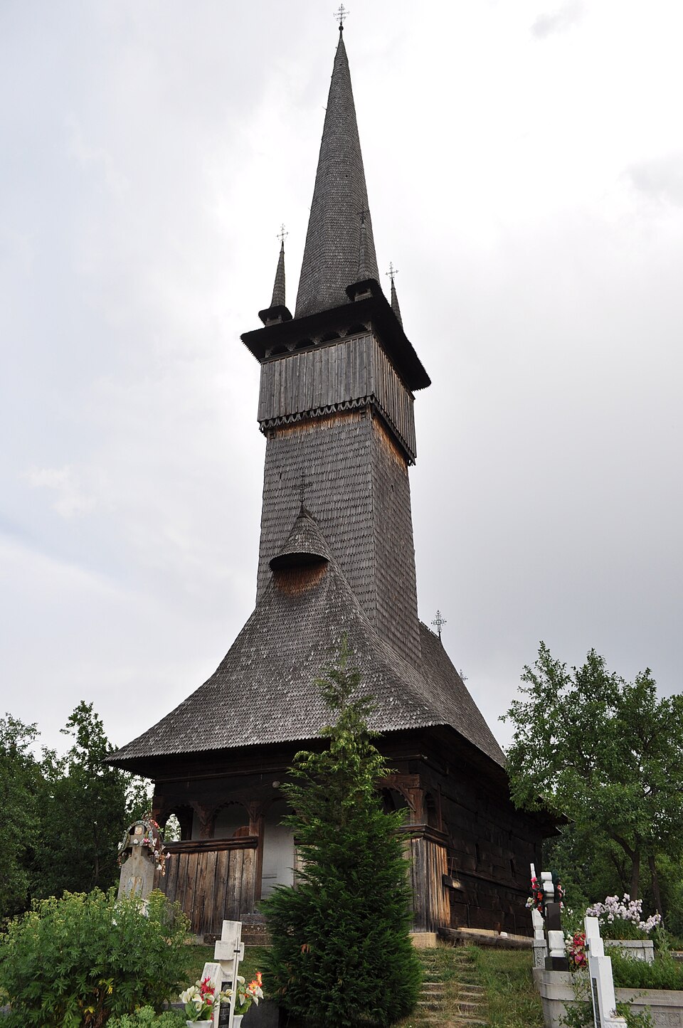 Turnul și pridvorul, perspectivă oblică.